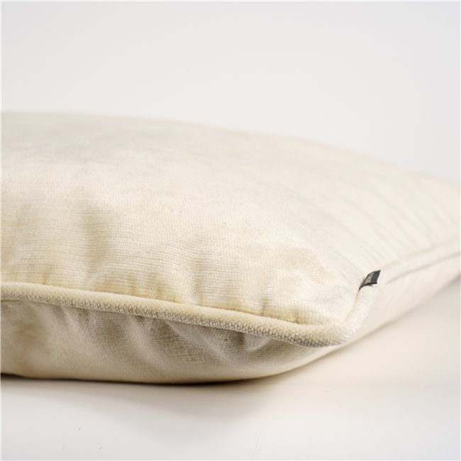 Decorative pillowcase Lotta, cream, with trim, 45x45cm