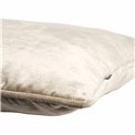 Decorative pillowcase Lotta, taupe, with trim, 60x60cm