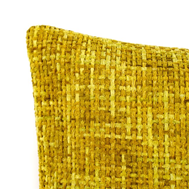 Decorative pillowcase Ted, green/yellow, 45x45cm