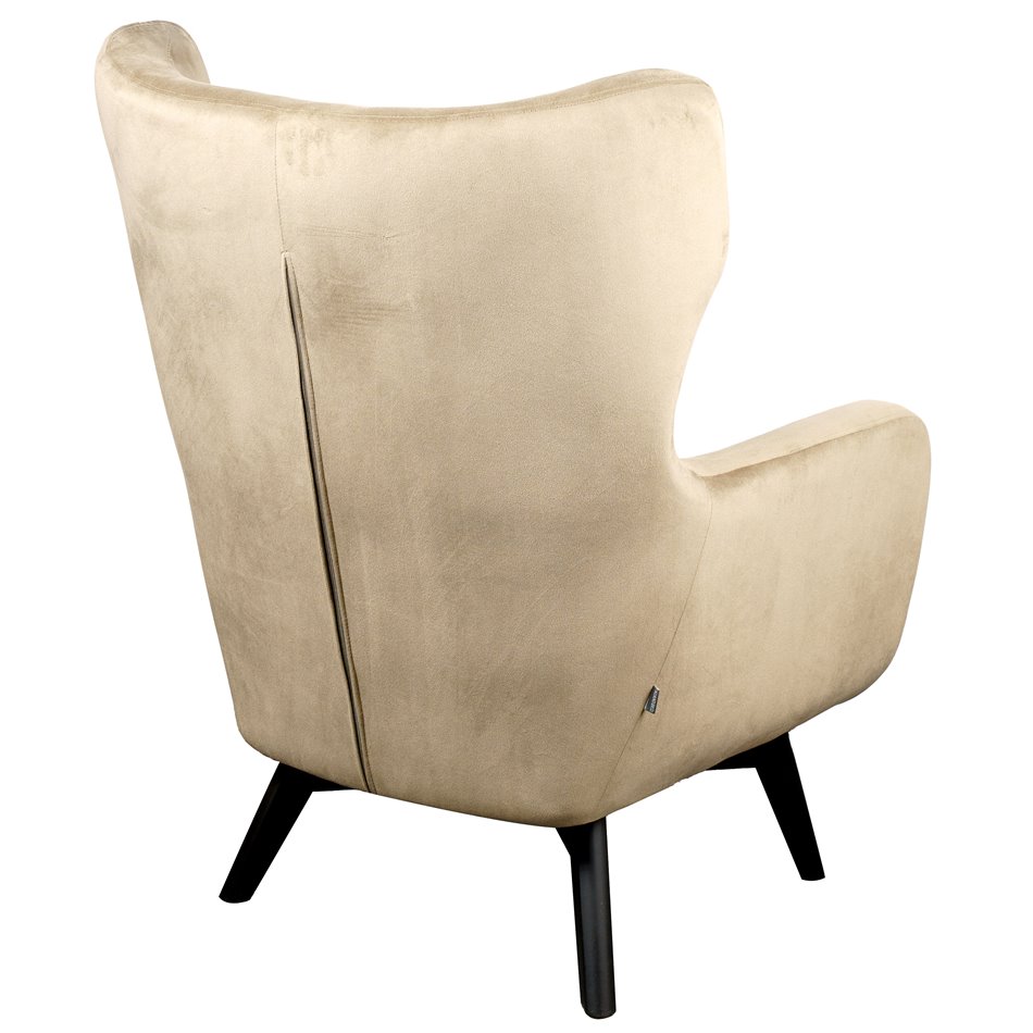 Armchair Dunkel, taupe, H103x76x80cm, seat height 50cm