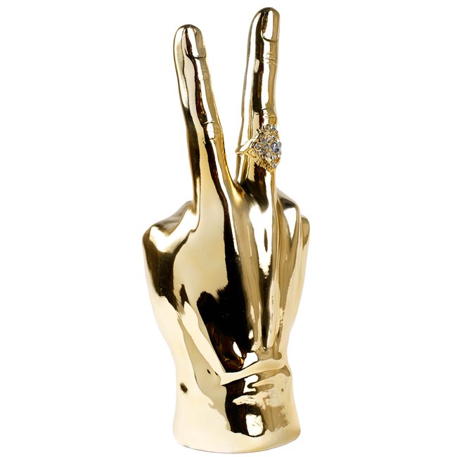 Decor Hands in plated, 15.5x13x37cm