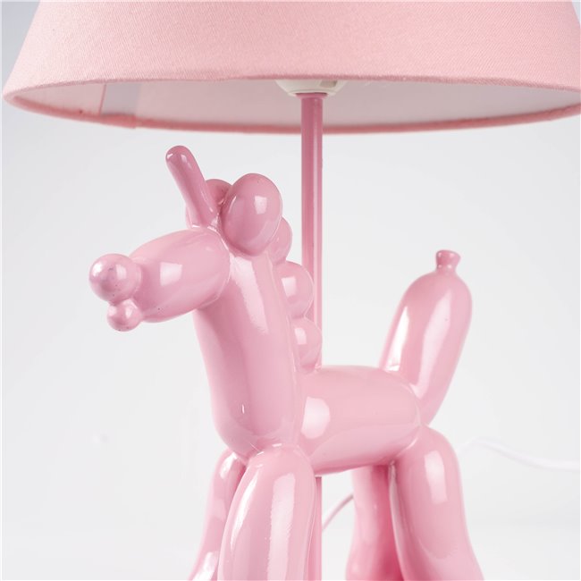 Table lamp Unicorn, rose, 26x26x45cm