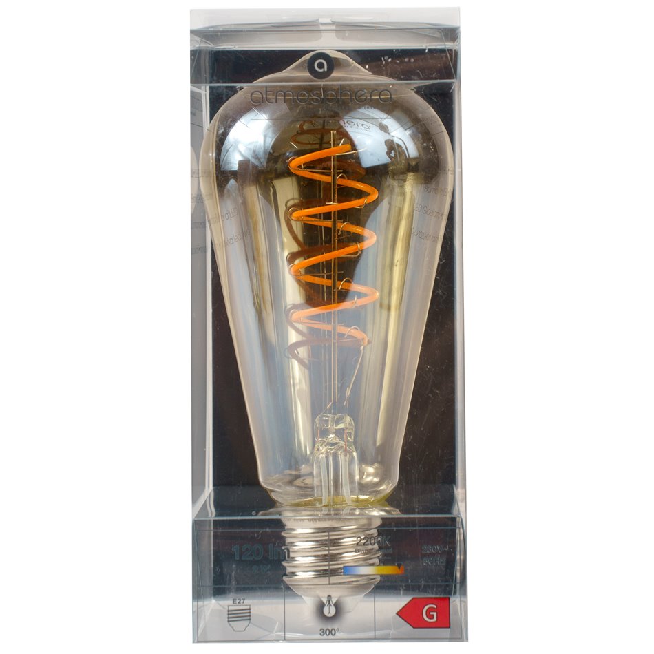 Deko bulb Teardrop ST64, E27, 2W LED, 125 lm, D6.4cm, H14.3cm