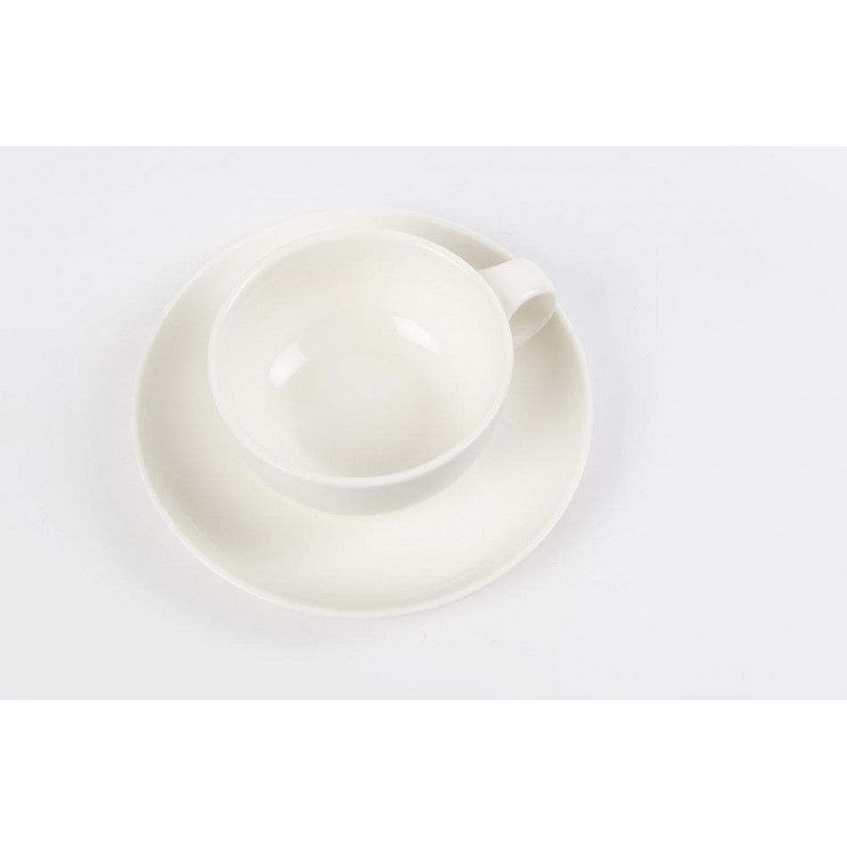 Coffee Cup Costa with saucer, 150ml, H-4cm, D-8.5cm, D-14cm