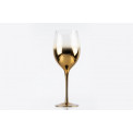 Red wine glass Metallic, copper colour,  H24, D7-8.5 cm, 550ml