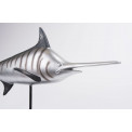 Decor Fish, silver colour, 73.2x9.3x36.7cm