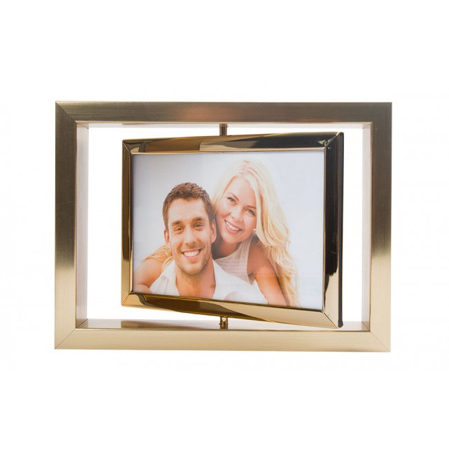 Photo frame Patriks I, vintage gold tone, steel,15x10cm