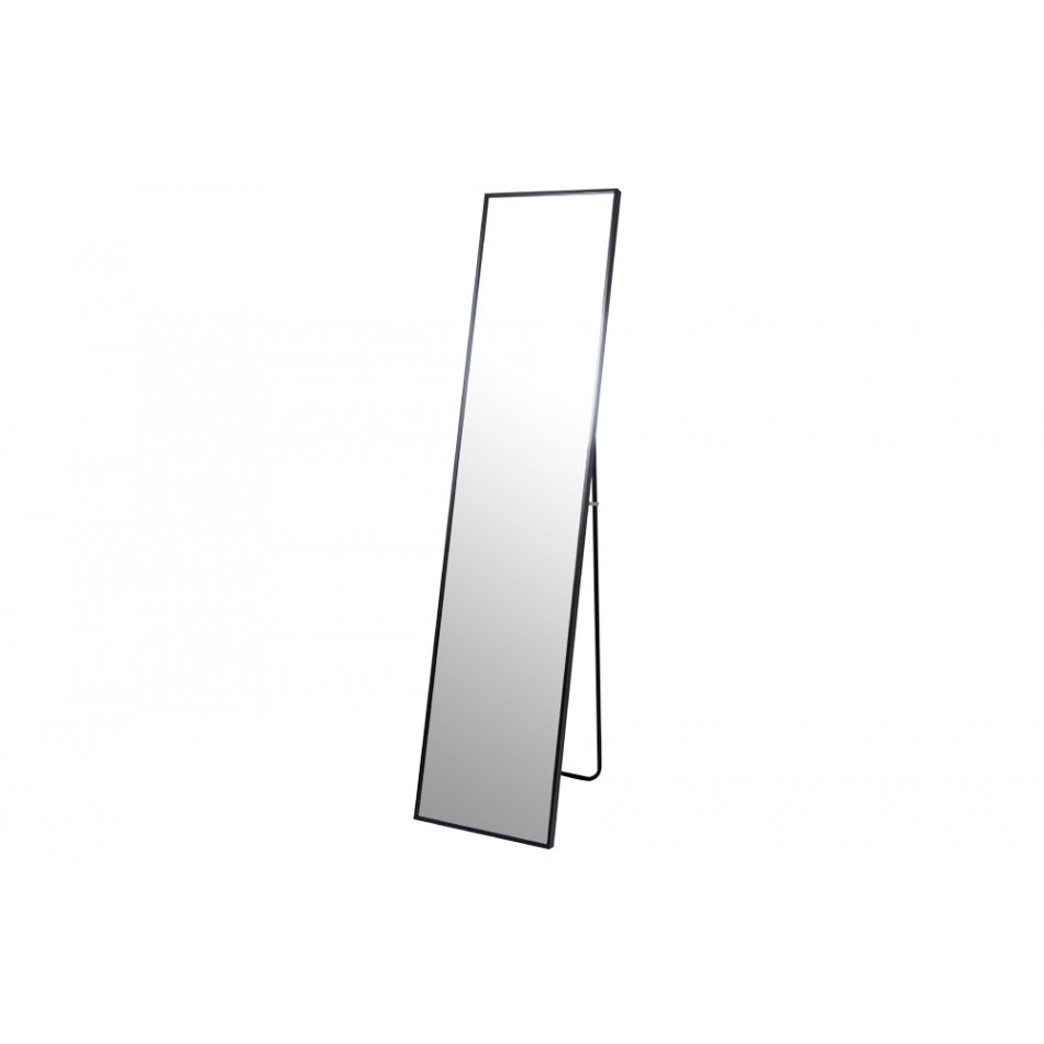 Floor mirror Izabella, black colour, H152x35x2.5cm