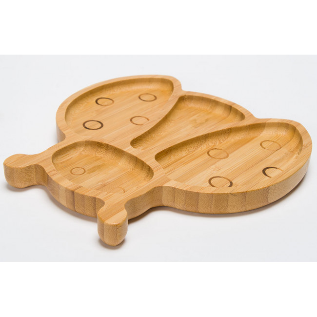 Bamboo serving plate Beetle, 20x19.5x1.9cm