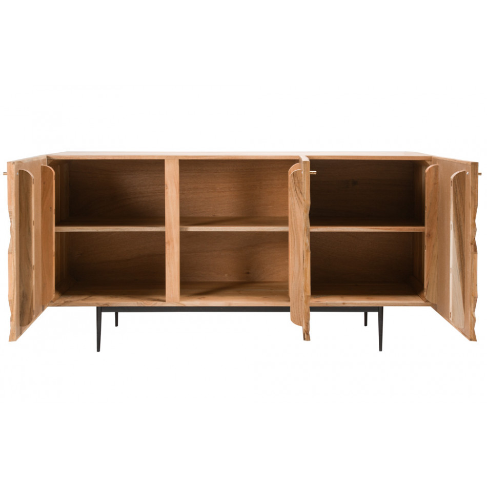 Sideboard Scala, 3 doors, acacia, 144x45x73cm