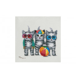 Picture Cool Cats Kids, 50x50cm