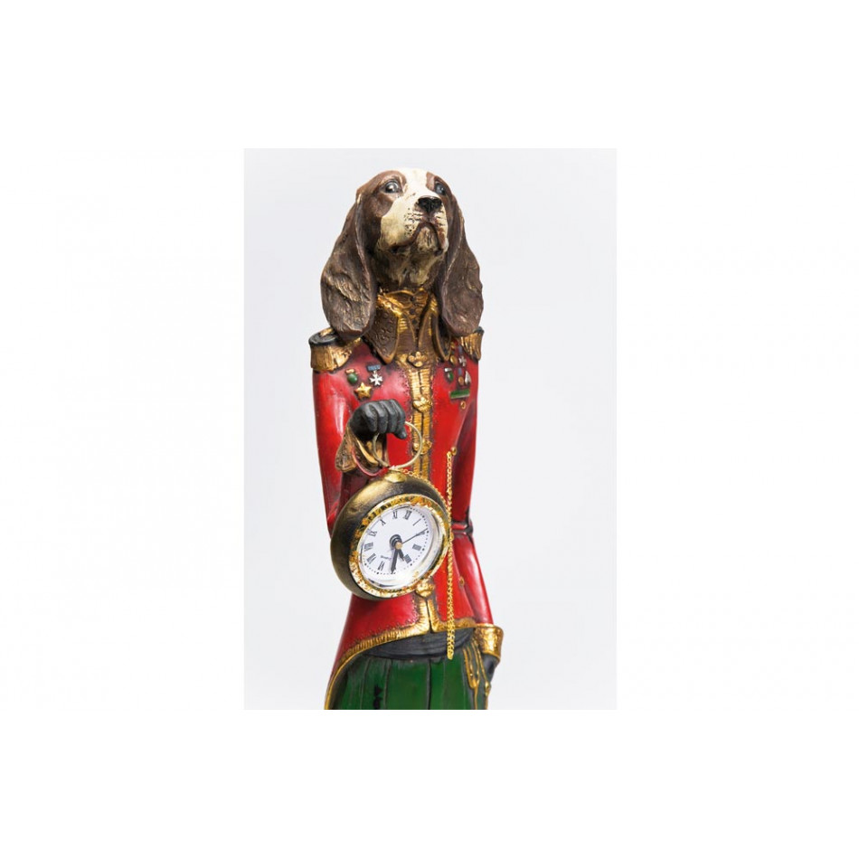 Table clock Gentelmen Dog, 64.5x12.5x10.5cm