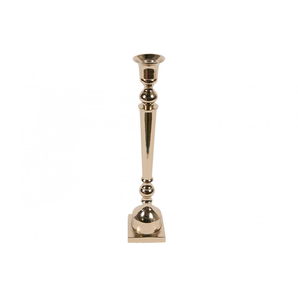 Candle holder Verona, champagne/gold, H30cm x D4.5cm