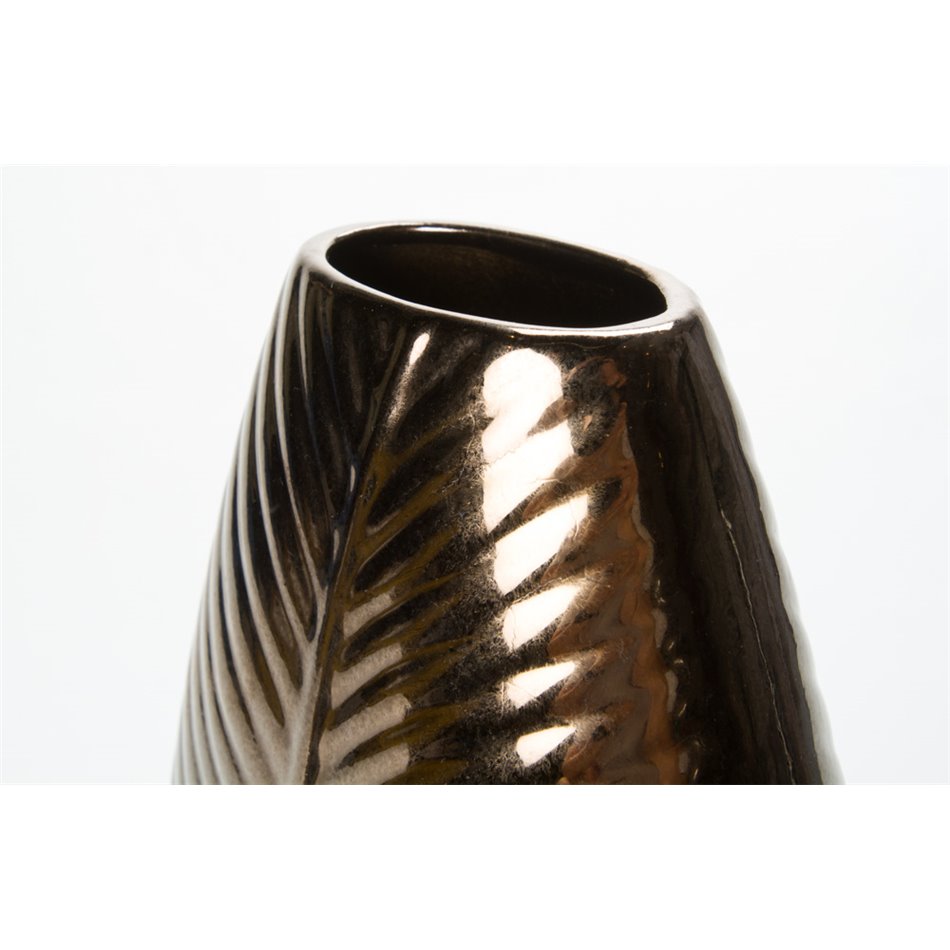 Vase Nature leaf M, gold, 18.5x9x31cm