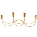 Candleholder Toledo, gold, 39x8x14cm