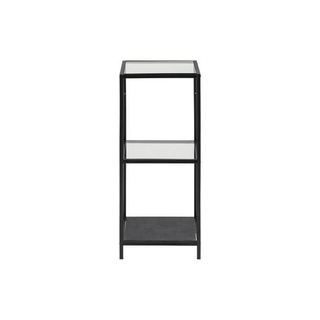 Bookcase Seaford, black, 35x37x82.5cm