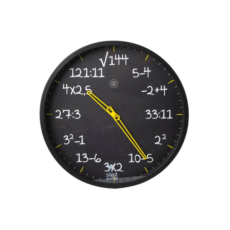 Wall clock Maths, 35cm