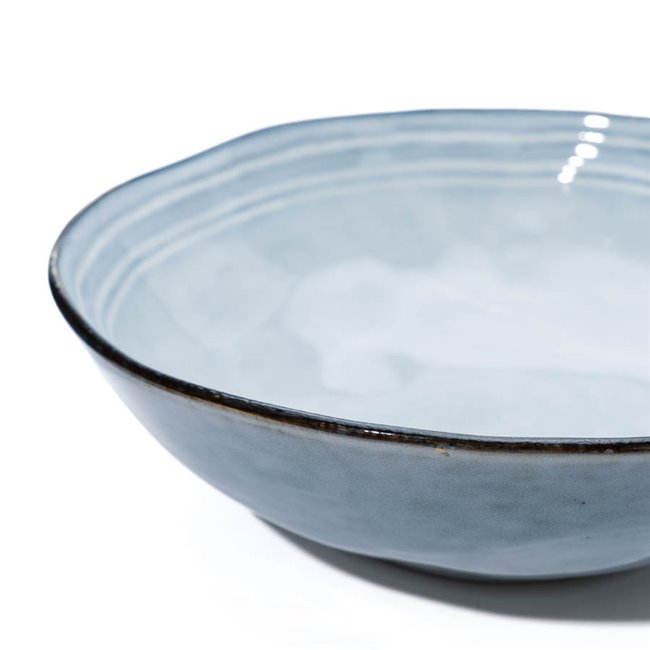 Bowl Flower blue, H7.5cm, D24.5cm