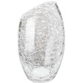 Vase Crack bump, glass, H23cm, D13cm