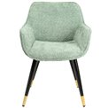 Chair Sarebourg, olive green, H79x61x59cm, seat H46cm