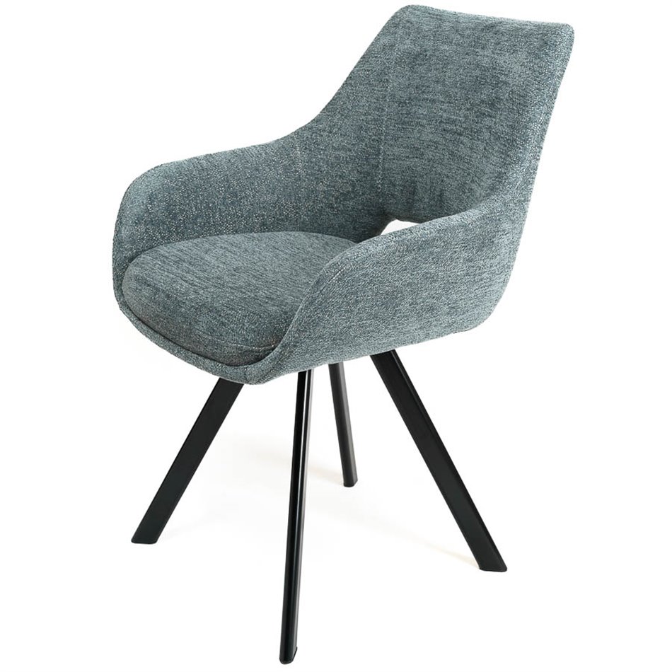 Chair Sandersdorf, grey, H85x61x58.8cm, seat.H48cm