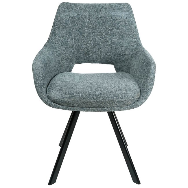 Chair Sandersdorf, grey, H85x61x58.8cm, seat.H48cm