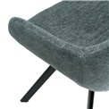 Chair Sandersdorf, grey, H85x61x58.8cm, seat.H48cm