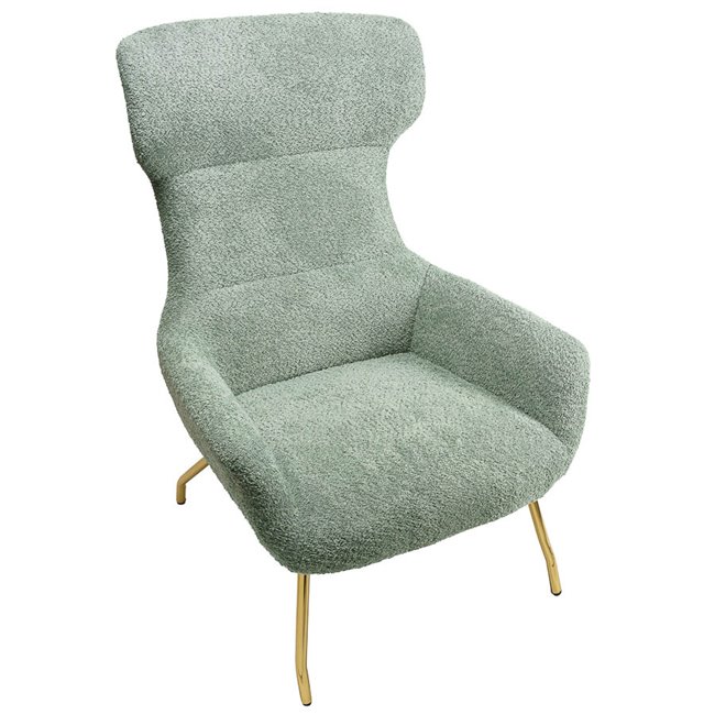 Armchair Sanday, olive green, H103x92x82cm