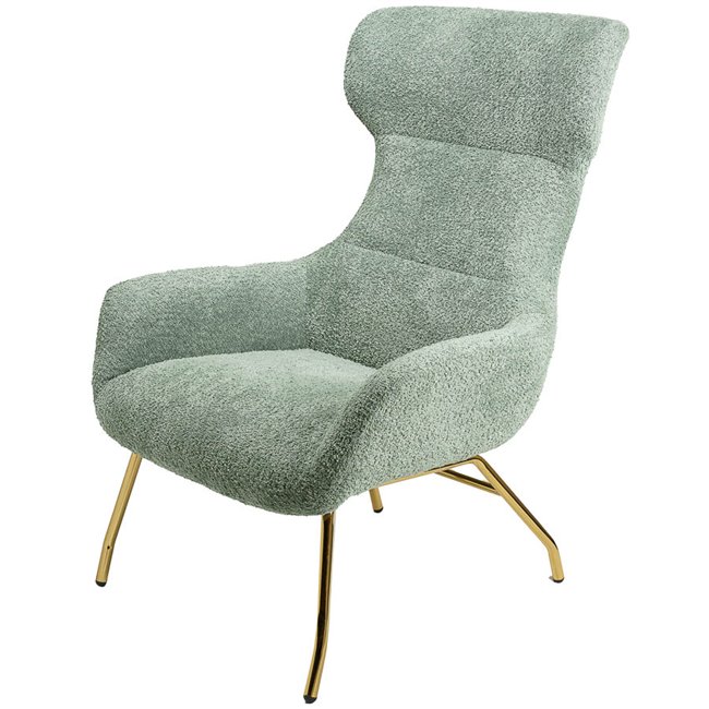 Armchair Sanday, olive green, H103x92x82cm