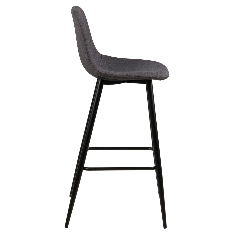 Bar stool Awilma, set of 2 pcs, grey, H101x46.6x51cm