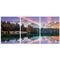 Wall glass art Montana set 3, 70x100x0.4cm, L210cm