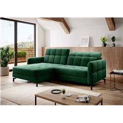 Corner sofa Elorelle L, Kronos 19, green, H105x225x160