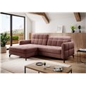 Corner sofa Elorelle L, Kronos 29, pink, H105x225x160