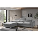 Corner sofa Elgrayson L, Nube 3, gray, H98x25x205