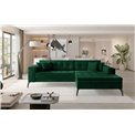 Corner sofa Elsolange R, Monolith 37, green, H80x292x196