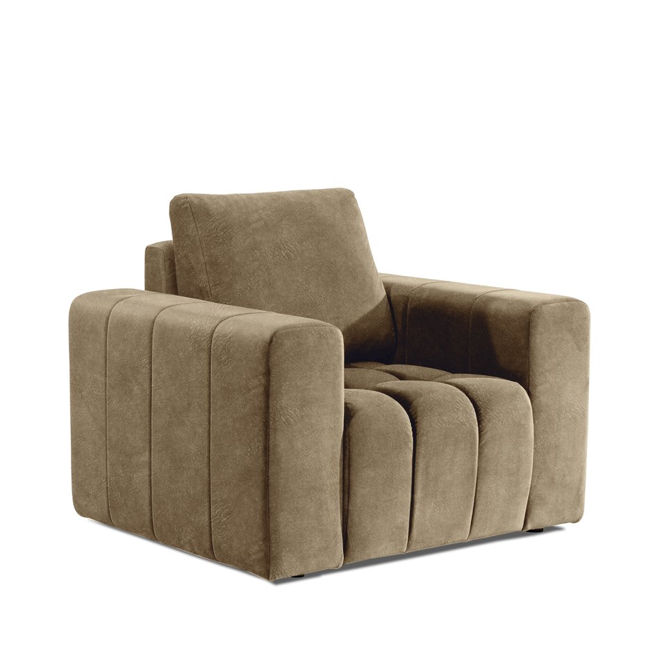 Armchair Elazaro , Dora 21, beige, H85x108x89