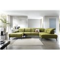 Corner sofa Elretan R, Loco 33, green, H107x350x205