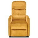 Arm chair folding Helipe, mustard,H103x84x76,seat.H48cm