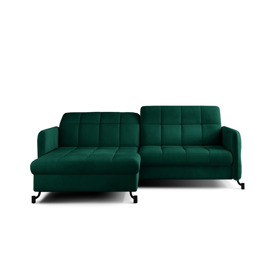 Corner sofa Elorelle L, Monolith 37, green, H105x225x160