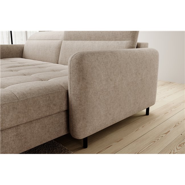 Corner sofa Elgomsi L, Raquel 18, beige, H100x228x165