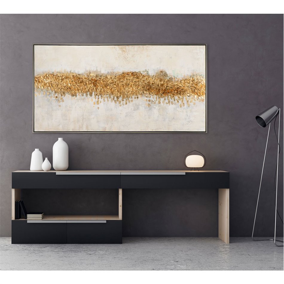 Painting Golden horizon, 72,5x142,5 cm