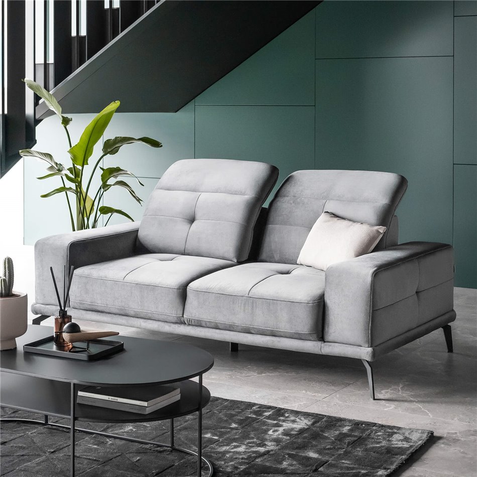 Sofa Eltorrenso, Poco 4, gray, H108x195x103cm