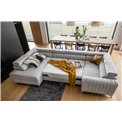 U shape sofa Elouis U Left, Loco 45, yellow, H92x347x202cm