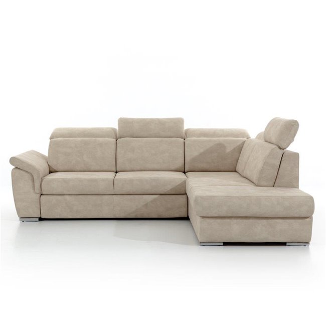 Corner sofa Eloreto L, Dora 21, beige, H102x260x60cm