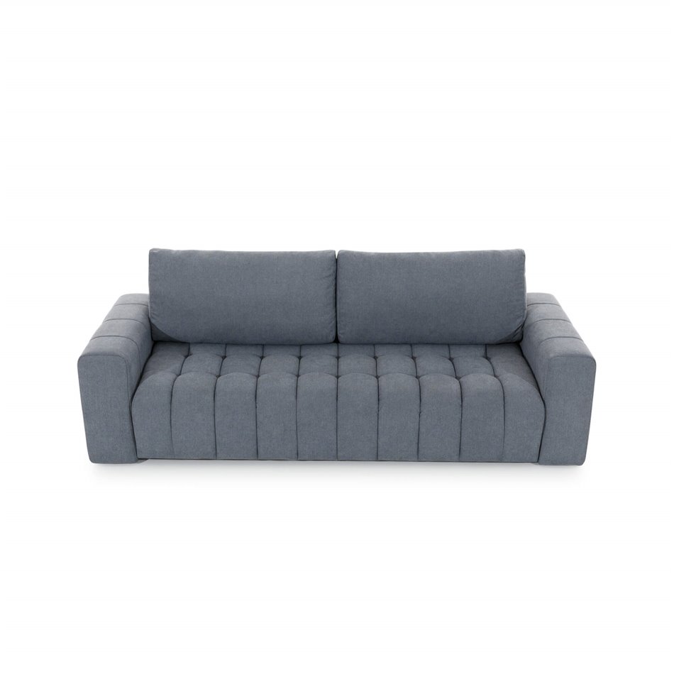 Sofa bed Elazaro, Mat Velvet 68, purple, H92x247x97cm