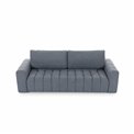 Sofa bed Elazaro, Mat Velvet 68, purple, H92x247x97cm