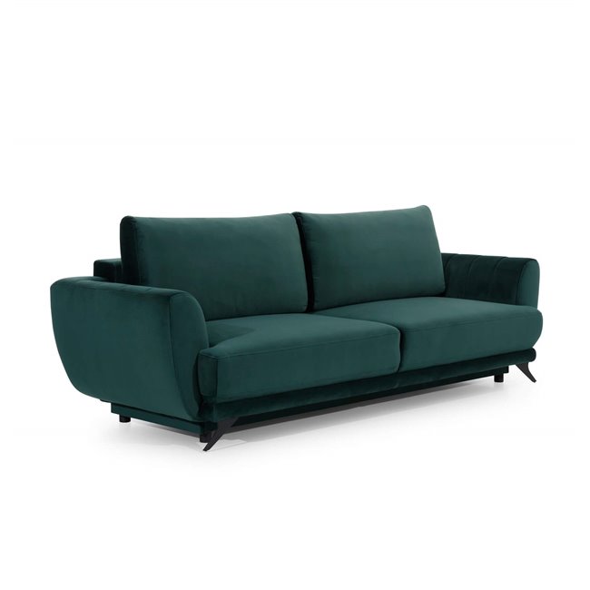 Sofa bed Elmego, Monolith 77, blue, H90x242x95cm