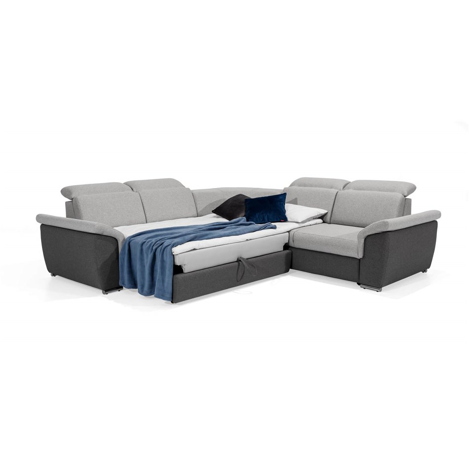 Corner sofa Elderico Symmetrical, Inari 96, gray, H102x268x268cm