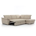 Corner sofa Eloreto L, Dora 21, beige, H102x260x60cm