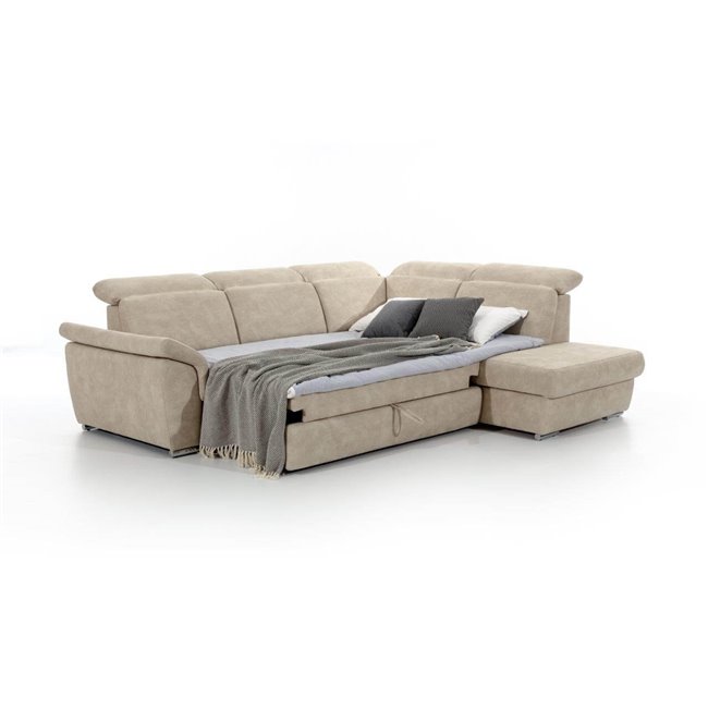 Corner sofa Eloreto L, Dora 21, beige, H102x260x60cm